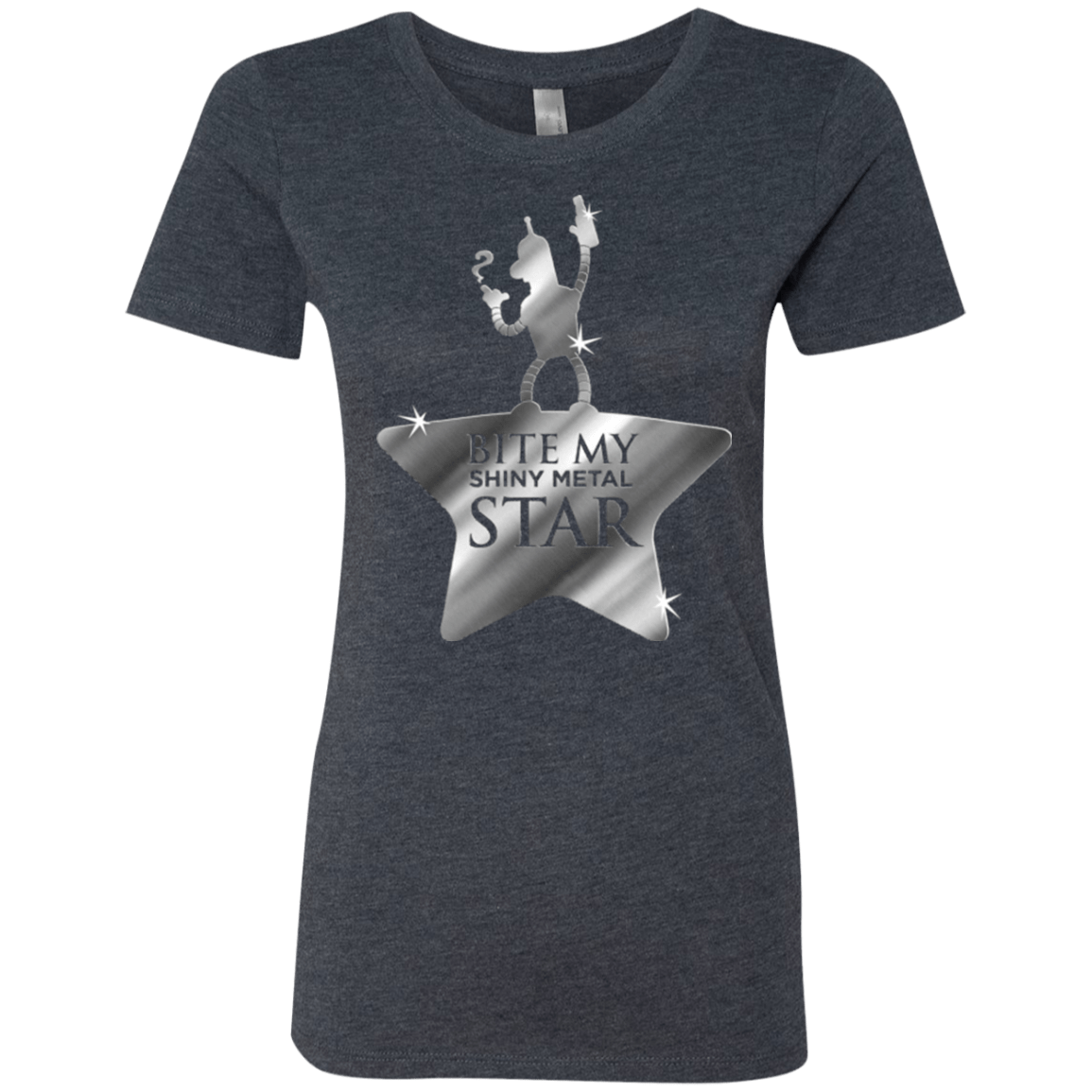 T-Shirts Vintage Navy / S Bite my Shiny Metal Star Women's Triblend T-Shirt