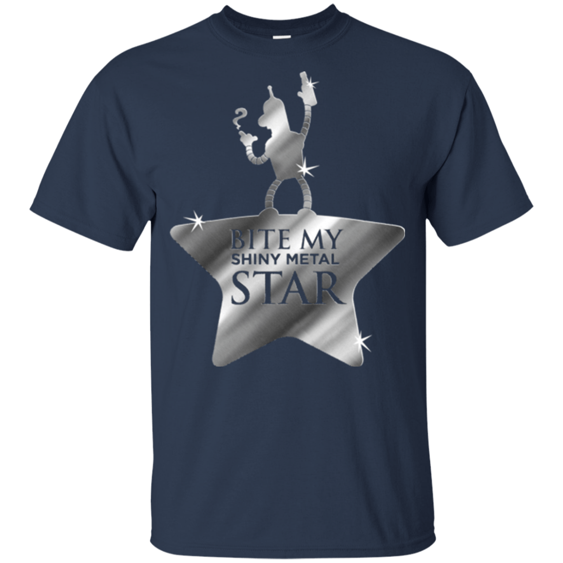 T-Shirts Navy / YXS Bite my Shiny Metal Star Youth T-Shirt