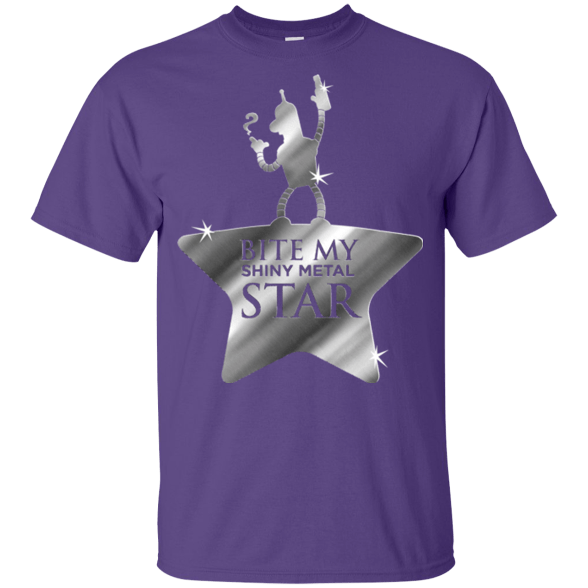 T-Shirts Purple / YXS Bite my Shiny Metal Star Youth T-Shirt