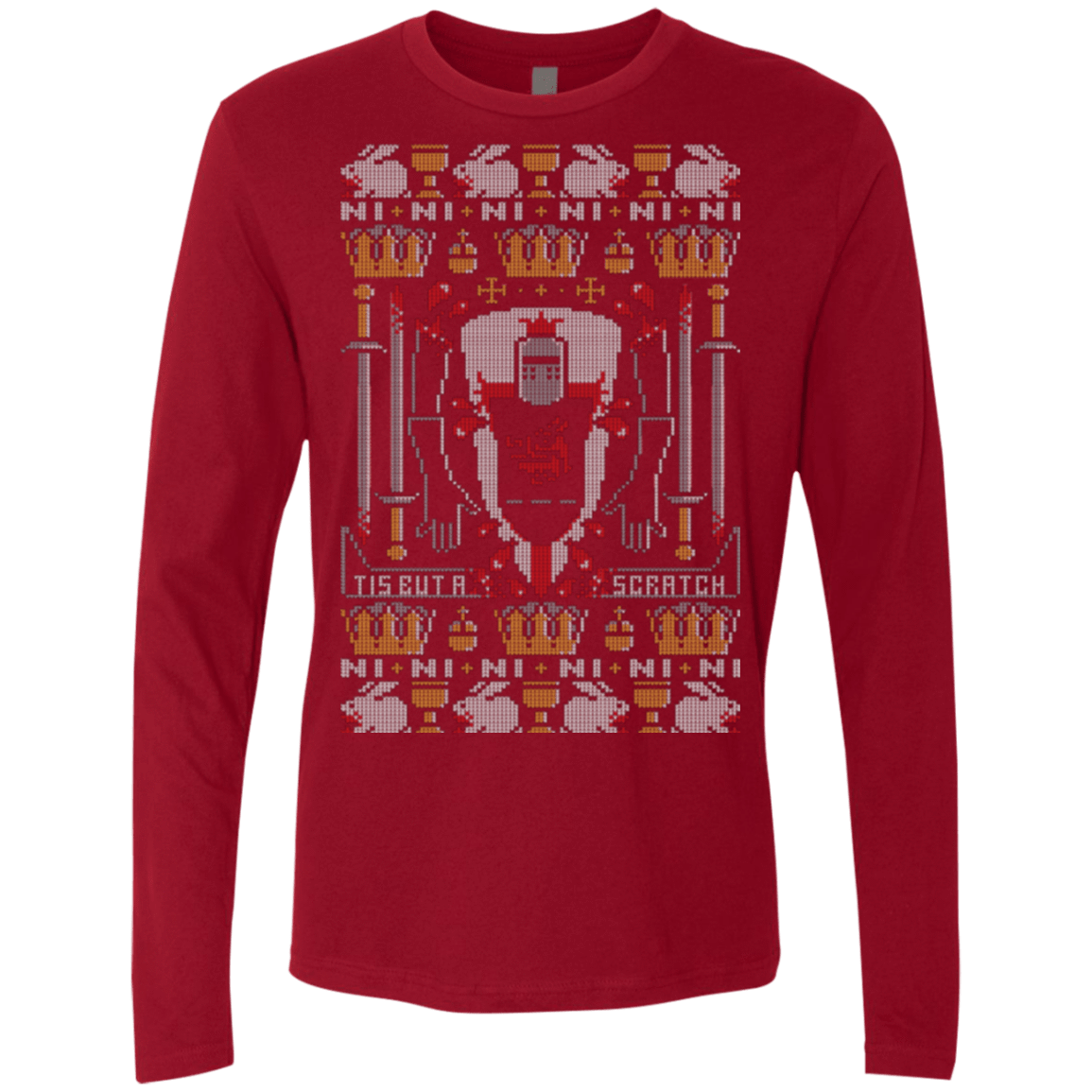 T-Shirts Cardinal / Small Bite ya Legs Off Men's Premium Long Sleeve