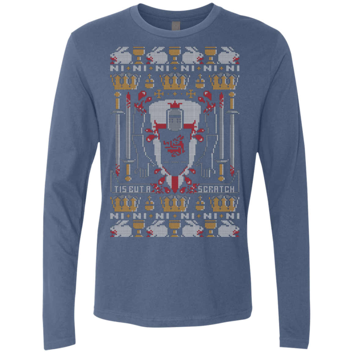 T-Shirts Indigo / Small Bite ya Legs Off Men's Premium Long Sleeve