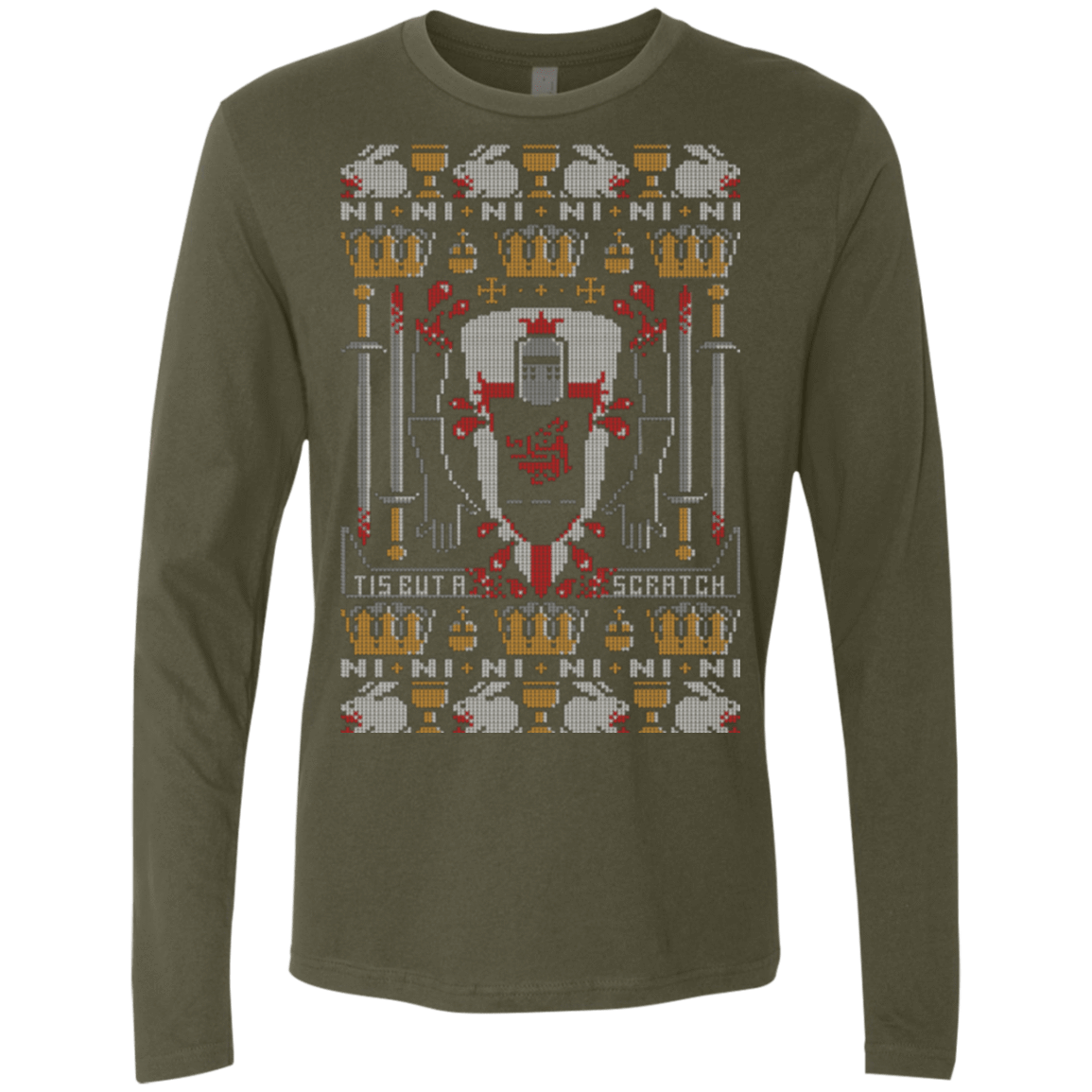 T-Shirts Military Green / Small Bite ya Legs Off Men's Premium Long Sleeve