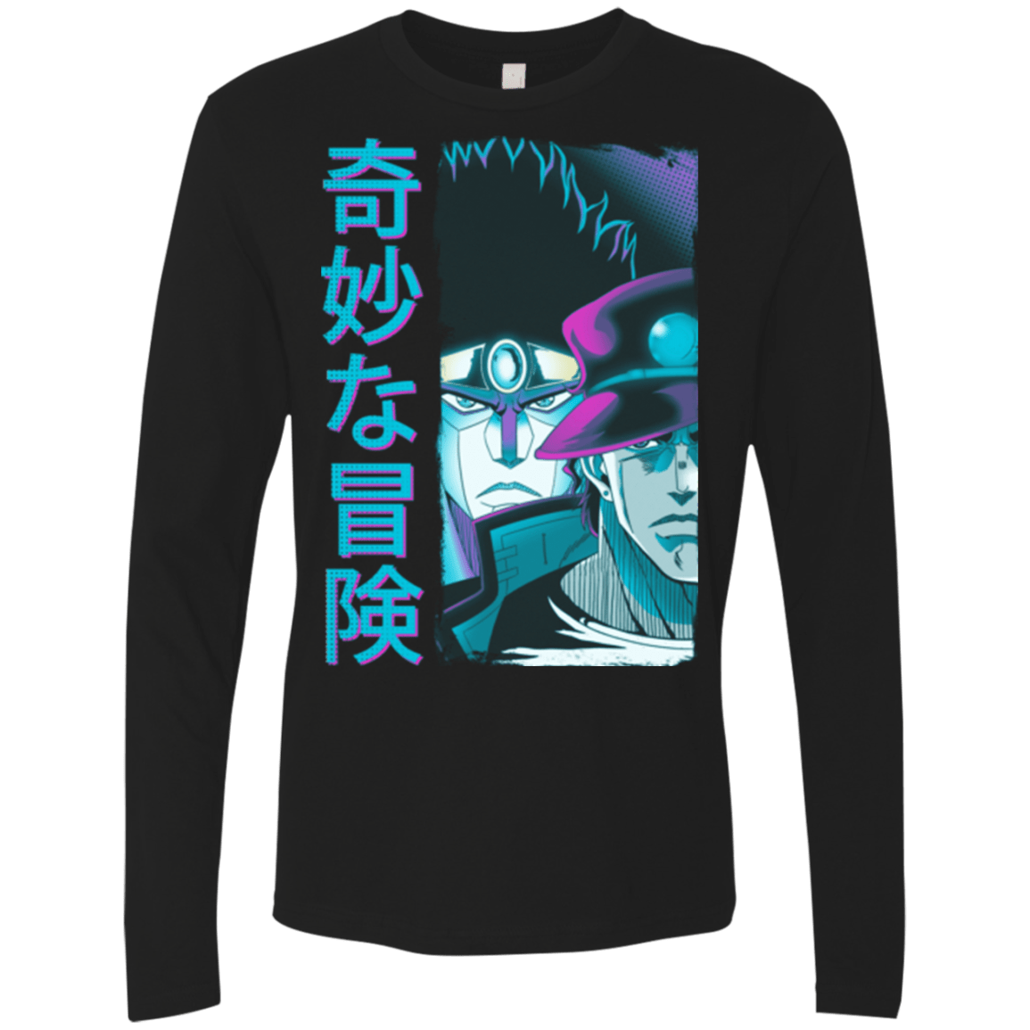 T-Shirts Black / Small Bizarre Adventure Men's Premium Long Sleeve