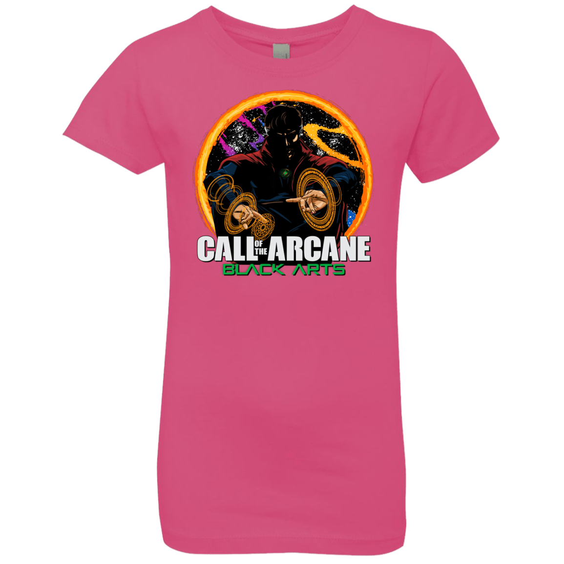 T-Shirts Hot Pink / YXS Black arts Girls Premium T-Shirt