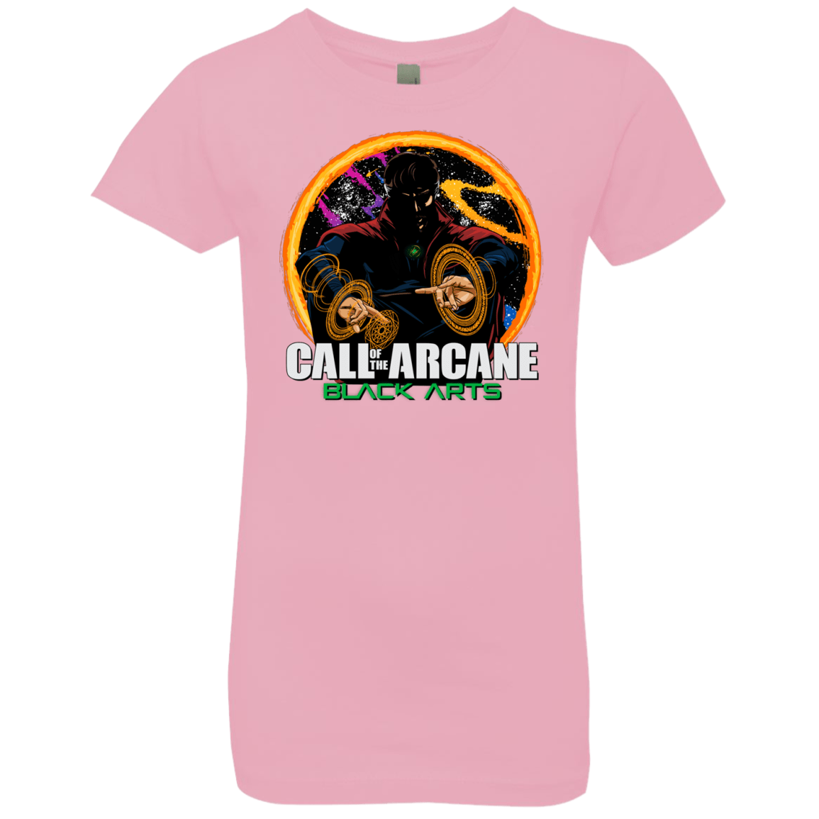 T-Shirts Light Pink / YXS Black arts Girls Premium T-Shirt