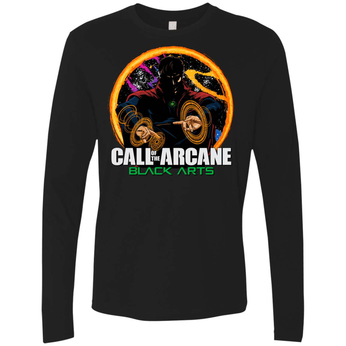 T-Shirts Black / Small Black arts Men's Premium Long Sleeve