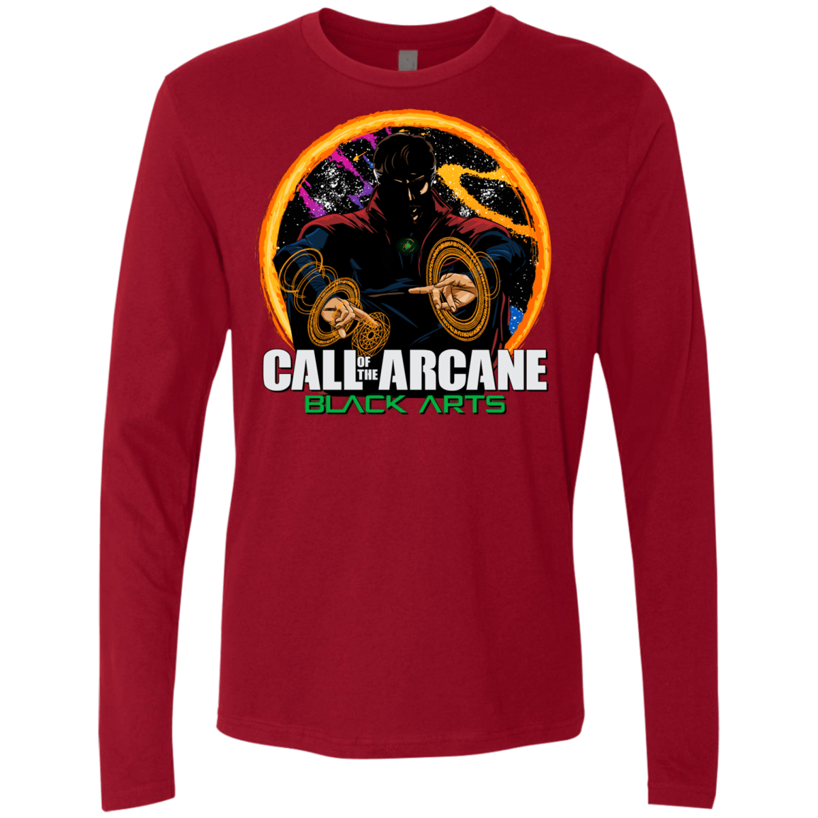 T-Shirts Cardinal / Small Black arts Men's Premium Long Sleeve