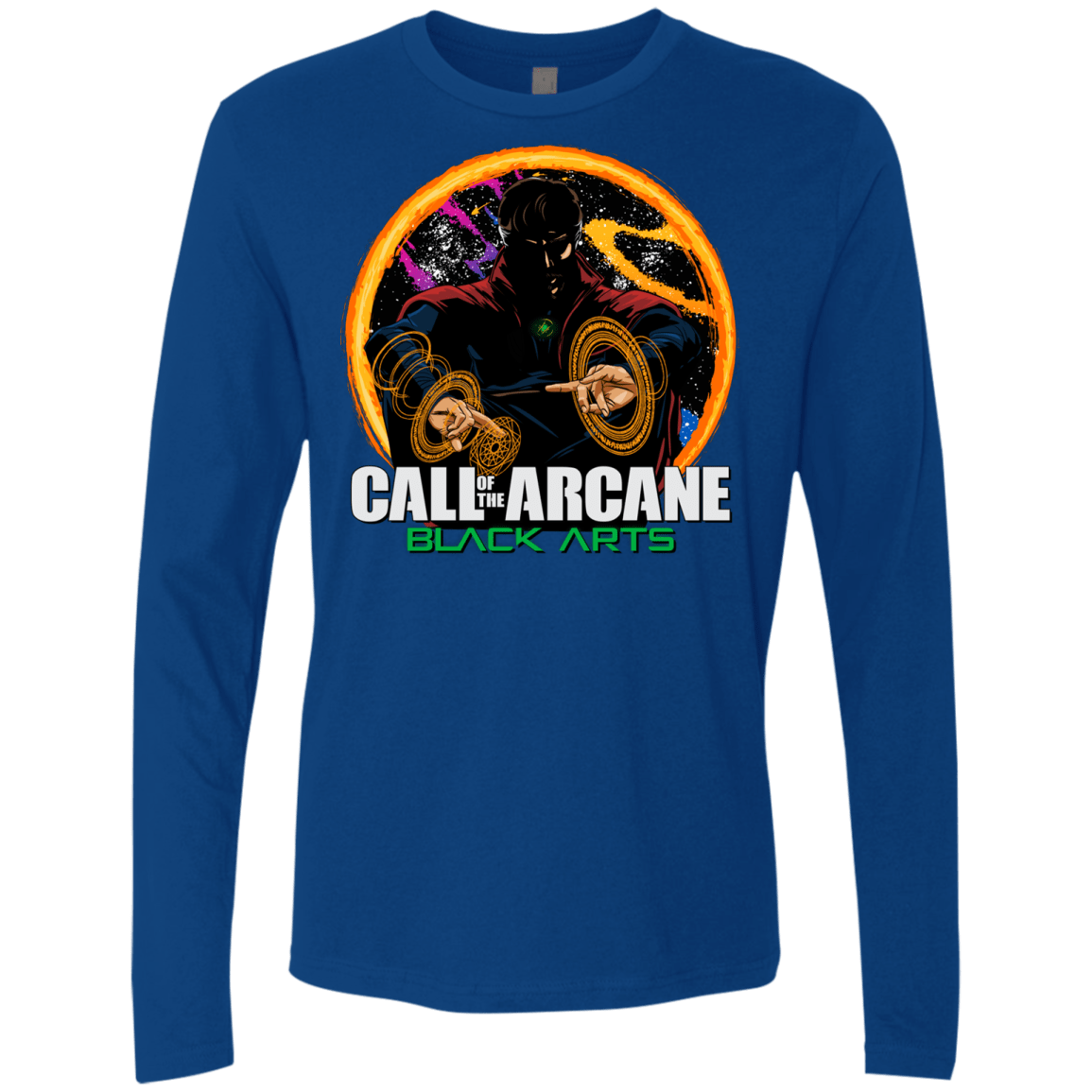 T-Shirts Royal / Small Black arts Men's Premium Long Sleeve