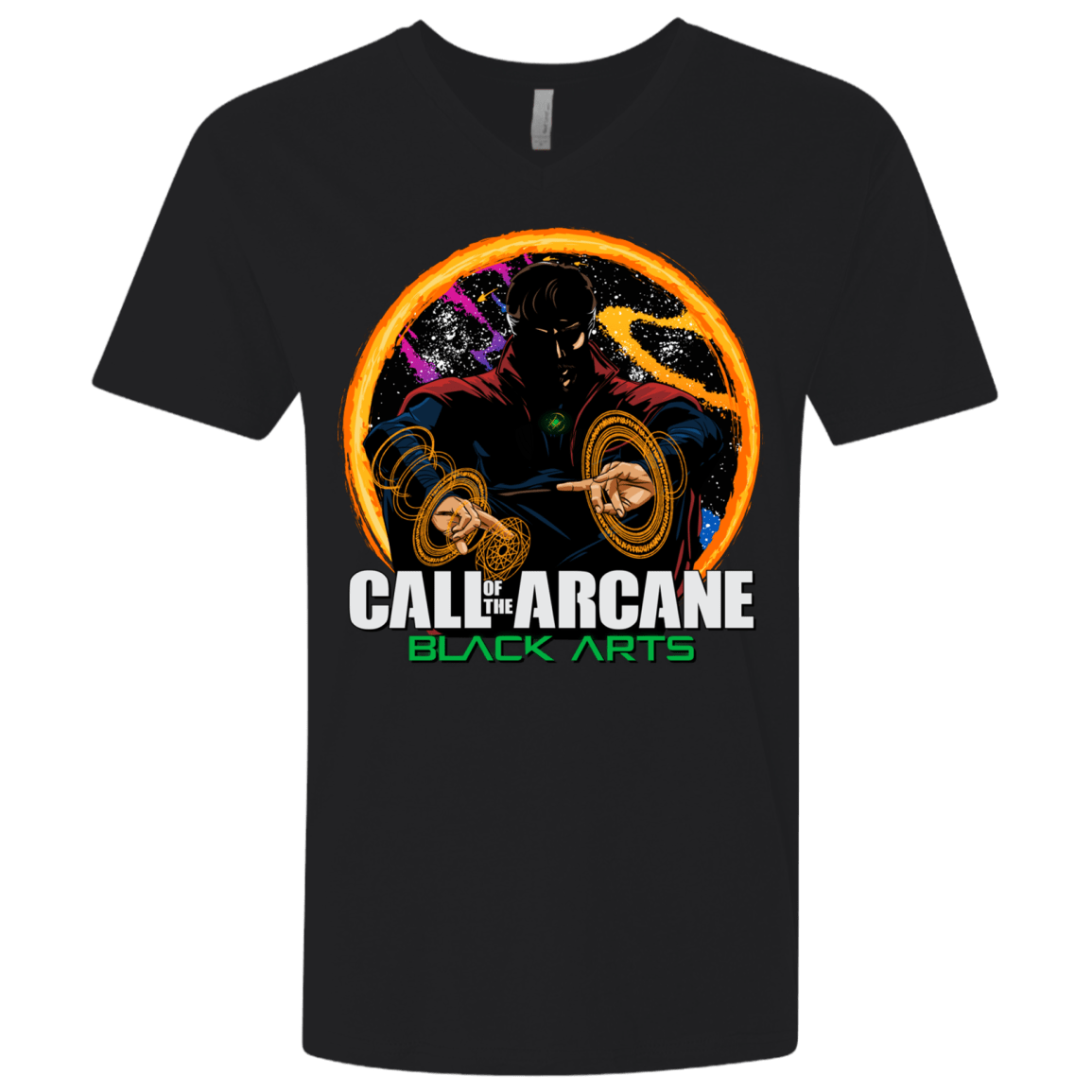 T-Shirts Black / X-Small Black arts Men's Premium V-Neck