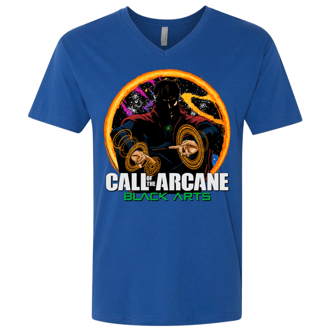 T-Shirts Royal / X-Small Black arts Men's Premium V-Neck