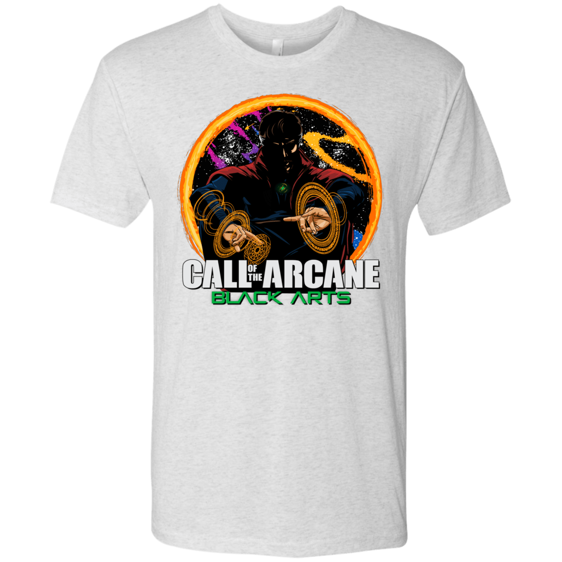 T-Shirts Heather White / Small Black arts Men's Triblend T-Shirt