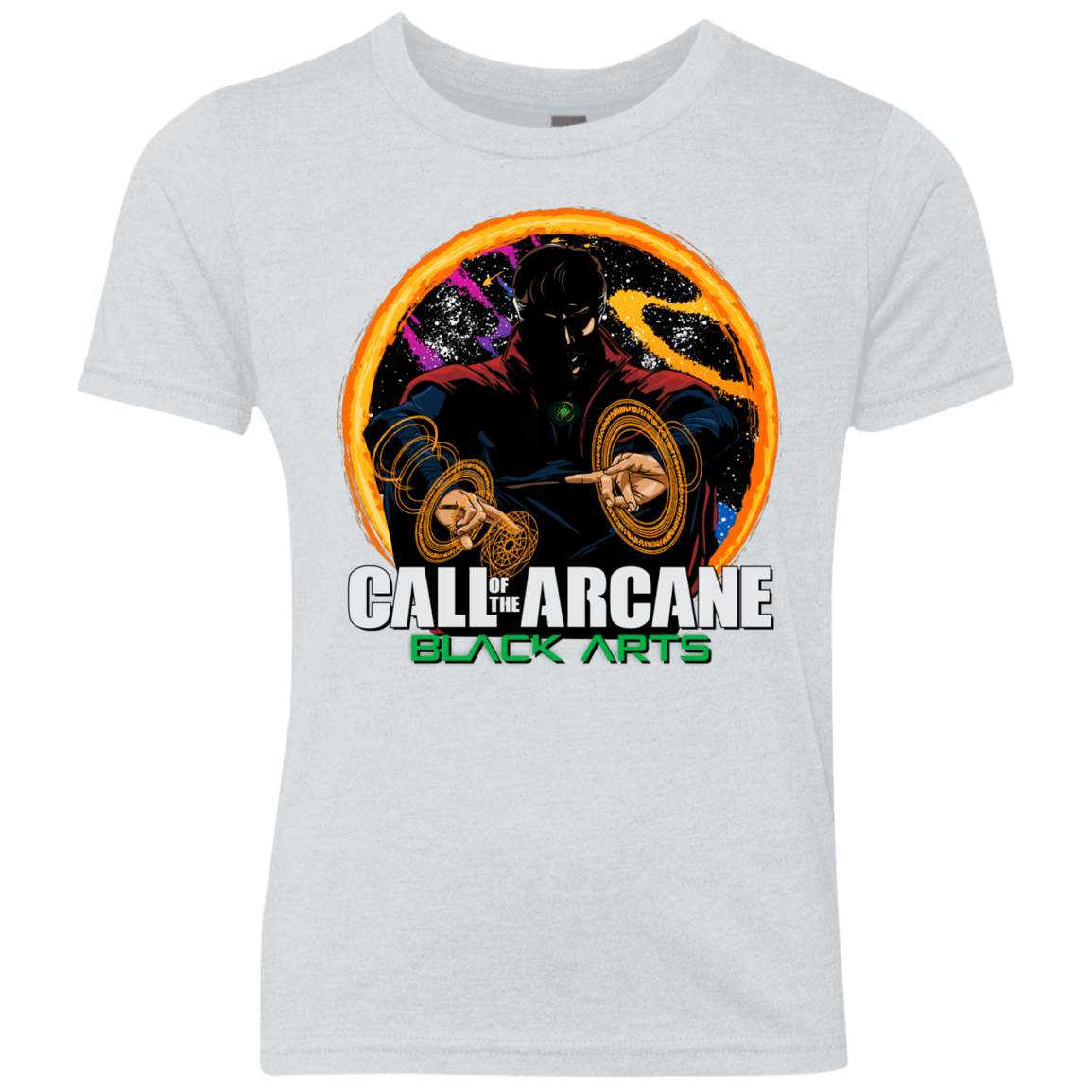 T-Shirts Heather White / YXS Black arts Youth Triblend T-Shirt