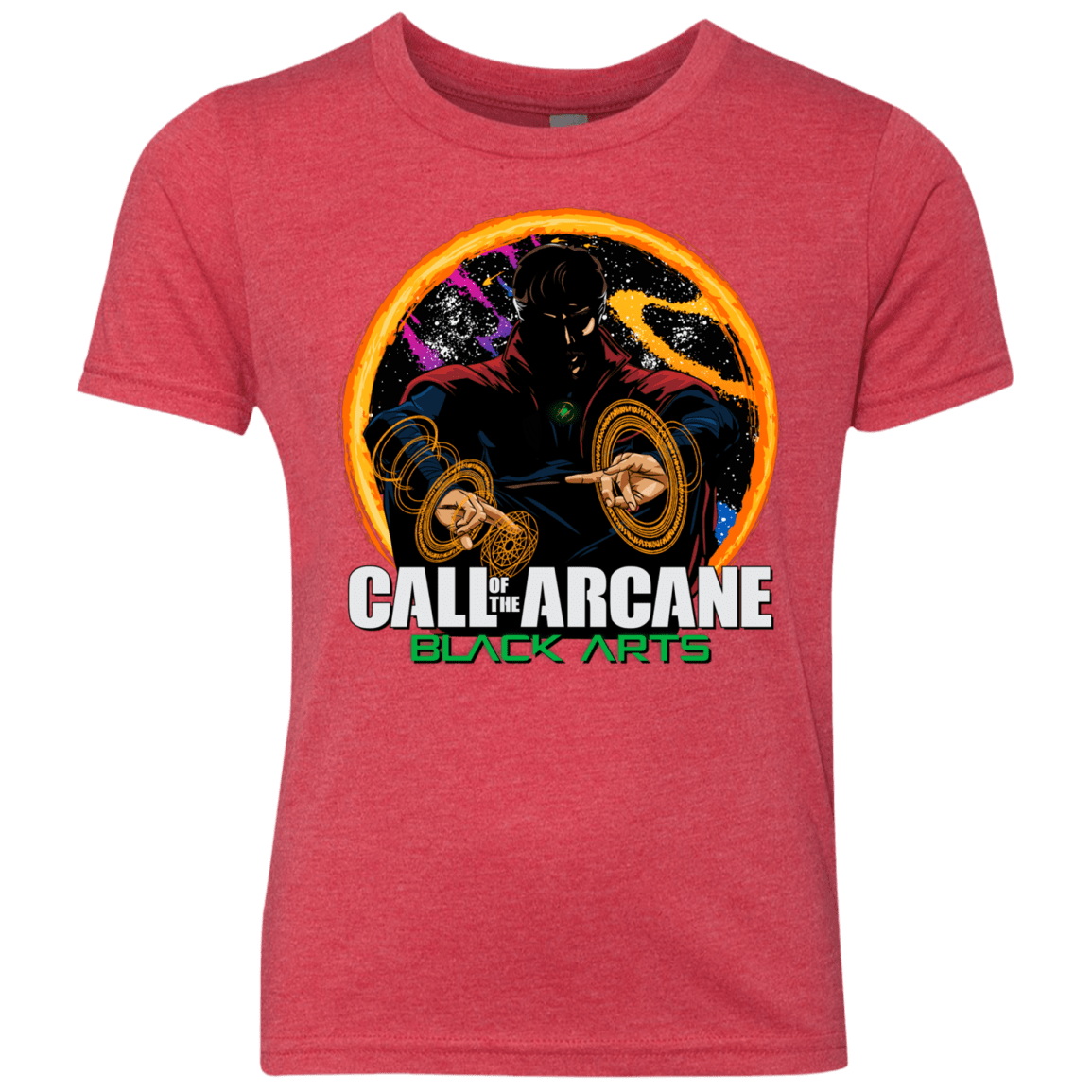 T-Shirts Vintage Red / YXS Black arts Youth Triblend T-Shirt