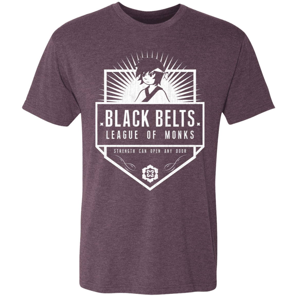 T-Shirts Vintage Purple / S Black Belts League of Monks Men's Triblend T-Shirt