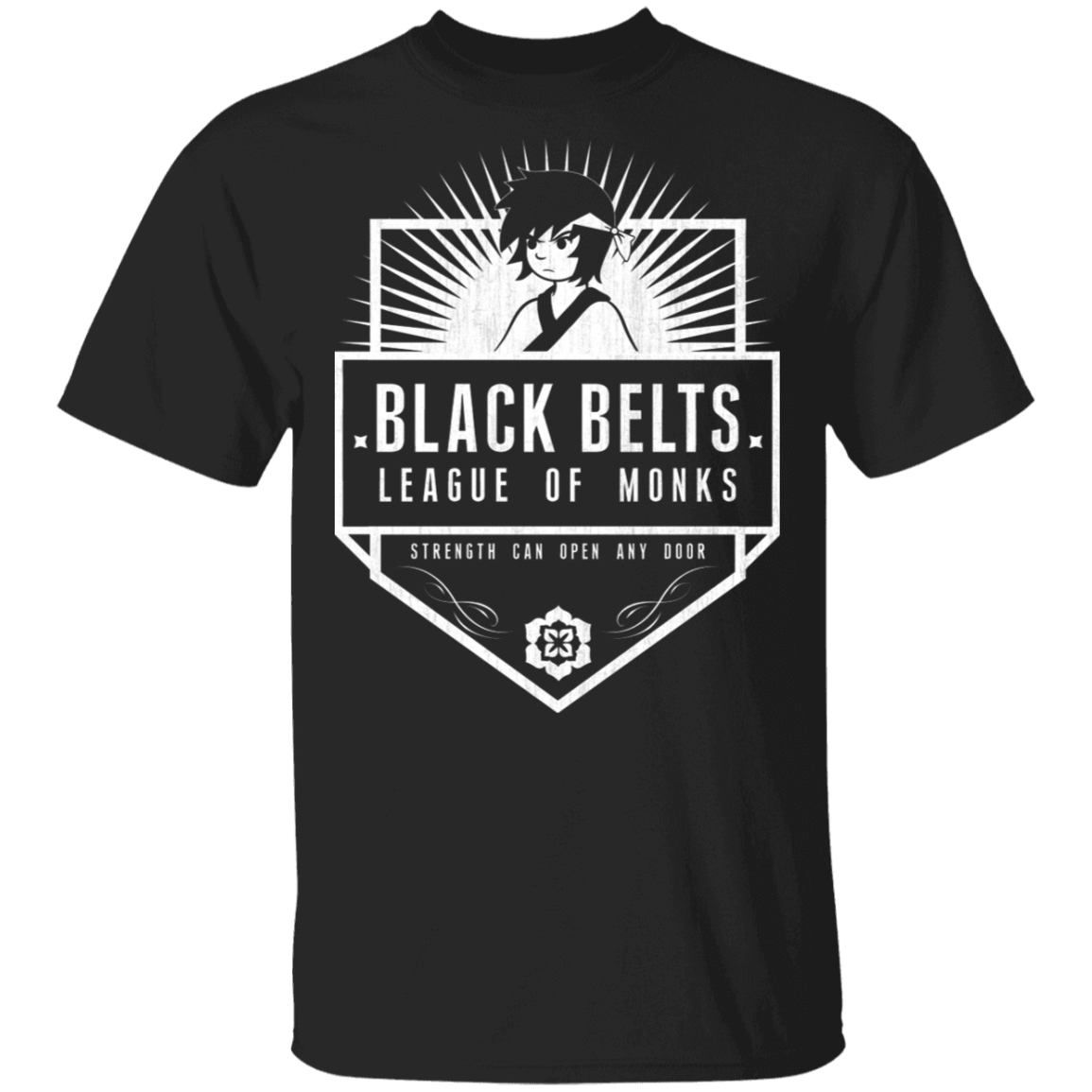 T-Shirts Black / S Black Belts League of Monks T-Shirt