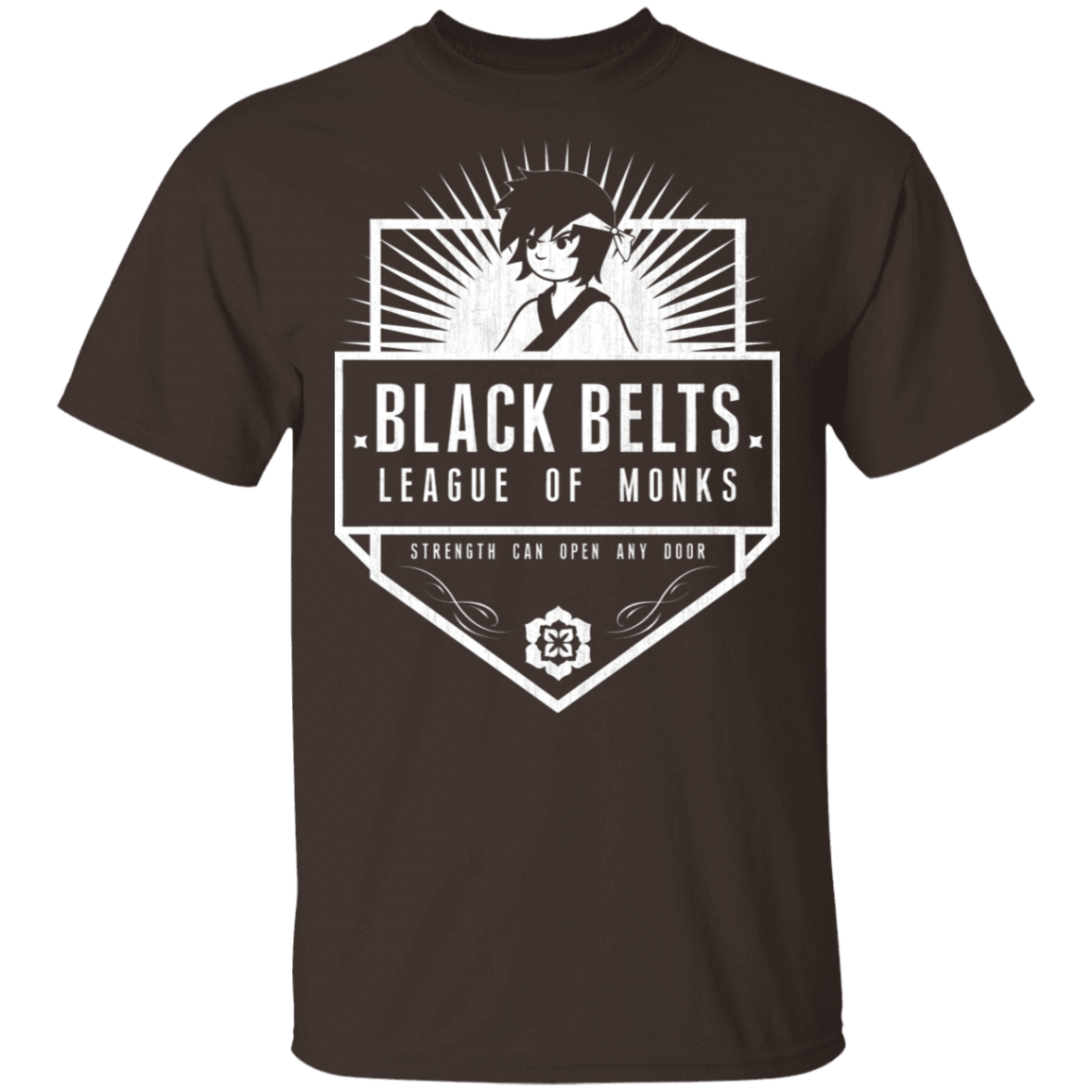 T-Shirts Dark Chocolate / S Black Belts League of Monks T-Shirt