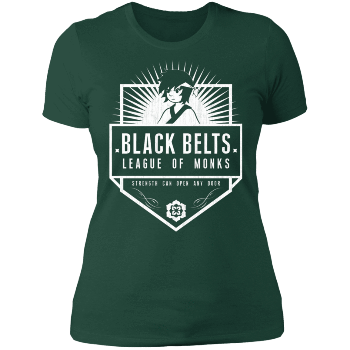 T-Shirts Forest Green / S Black Belts League of Monks Women's Premium T-Shirt