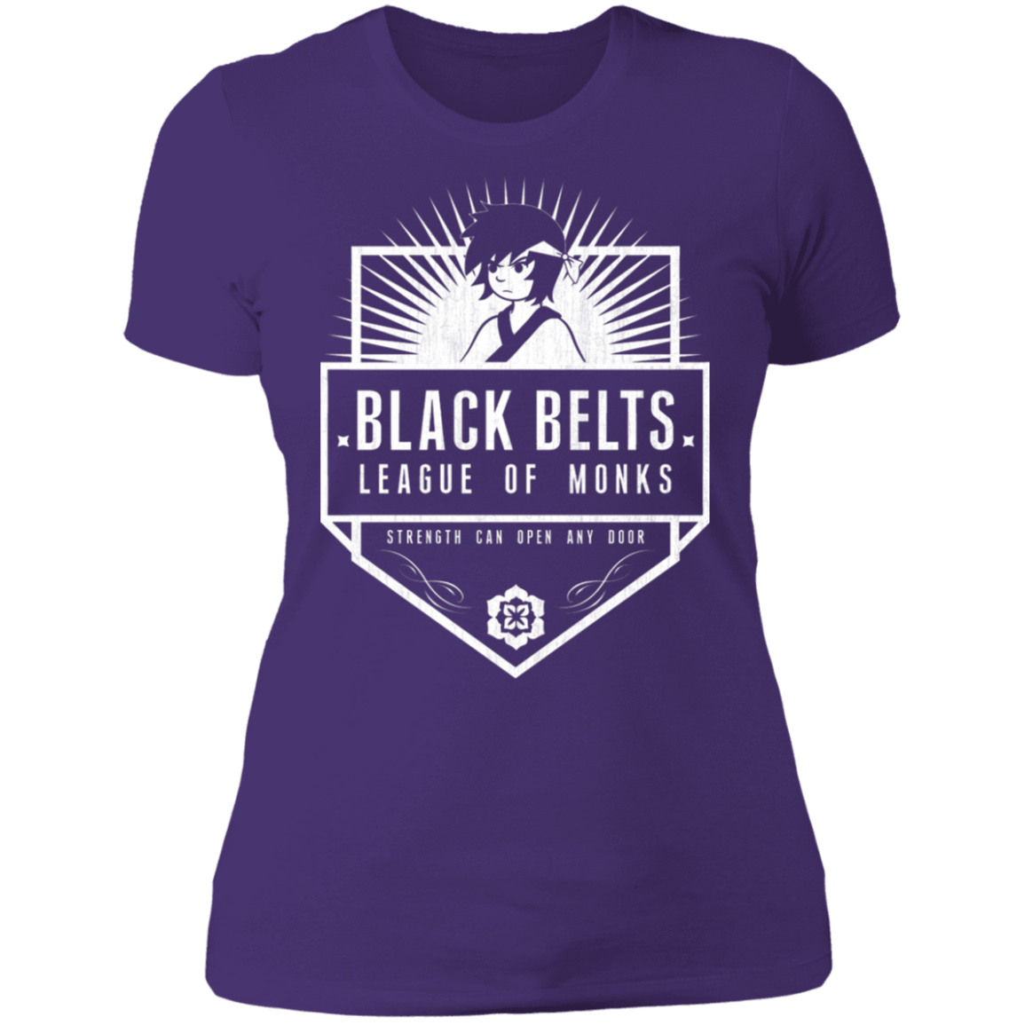 T-Shirts Purple Rush/ / S Black Belts League of Monks Women's Premium T-Shirt