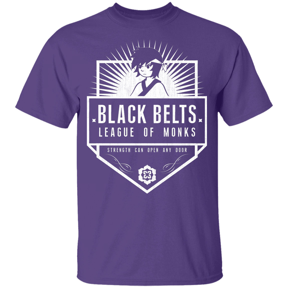 T-Shirts Purple / YXS Black Belts League of Monks Youth T-Shirt