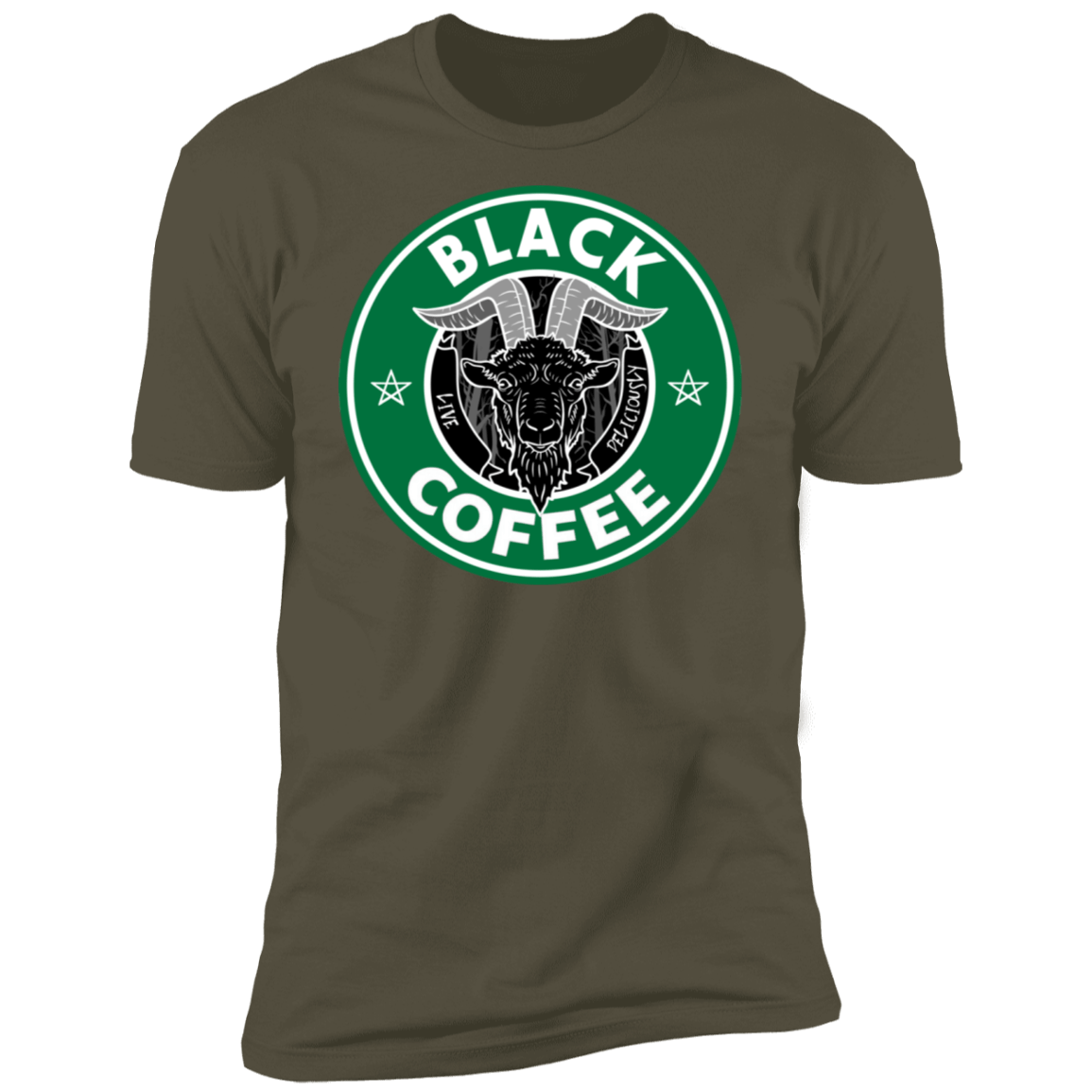 T-Shirts Military Green / S Black Coffee Men's Premium T-Shirt