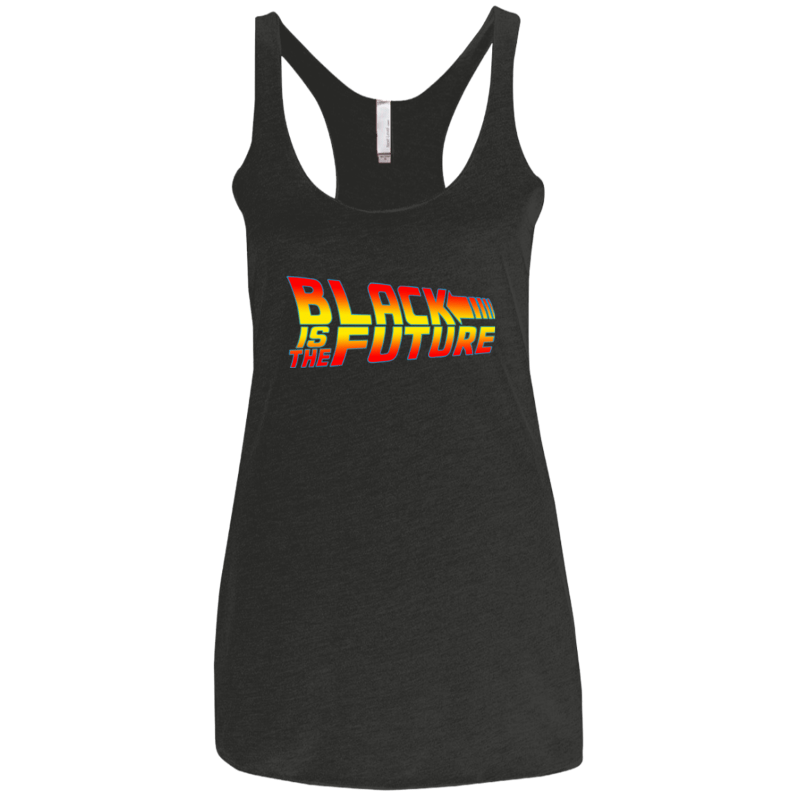 T-Shirts Vintage Black / X-Small Black is the future Women's Triblend Racerback Tank