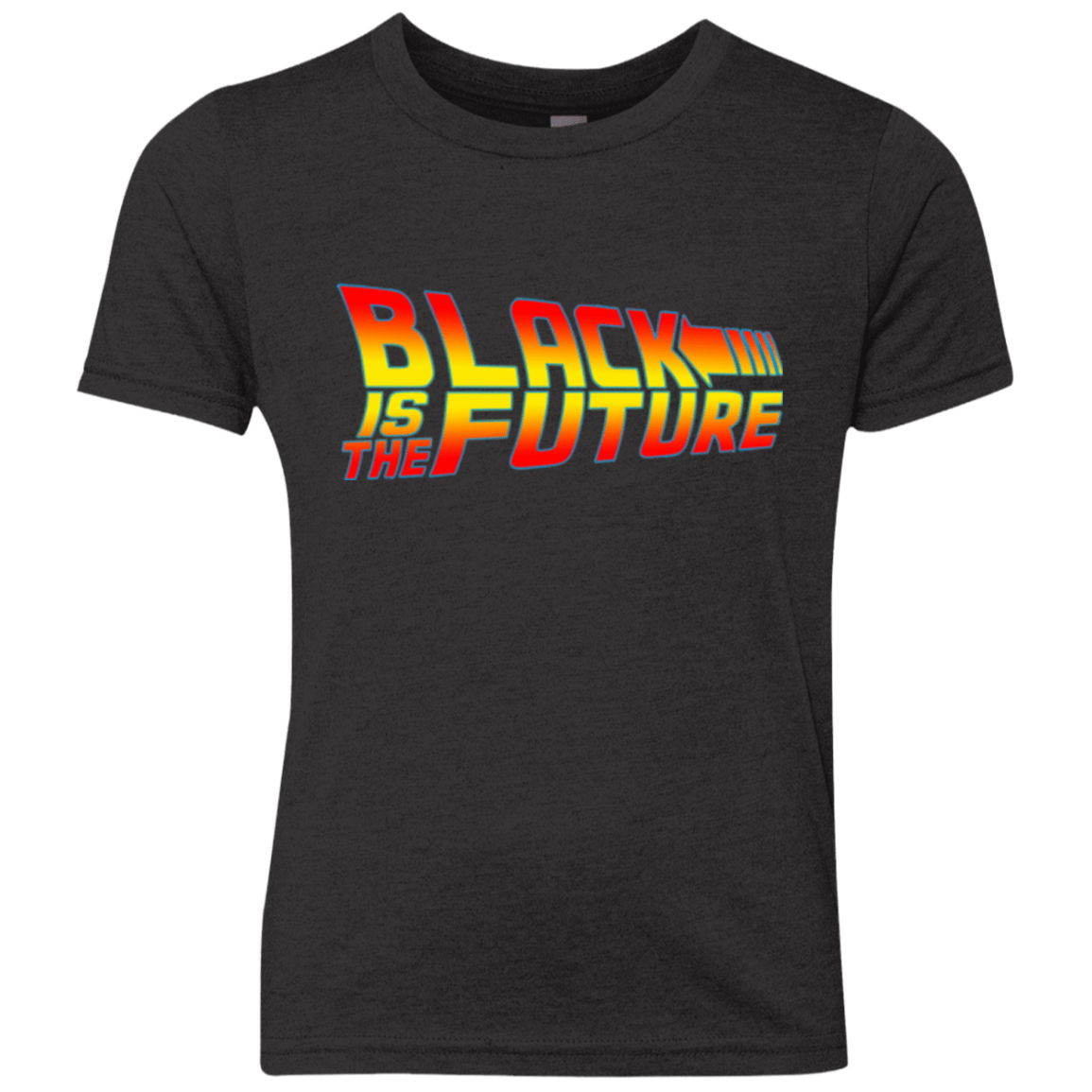 T-Shirts Vintage Black / YXS Black is the future Youth Triblend T-Shirt