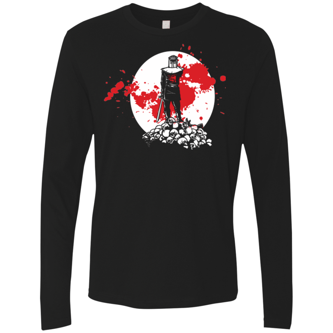 T-Shirts Black / Small Black Knight Rises Men's Premium Long Sleeve