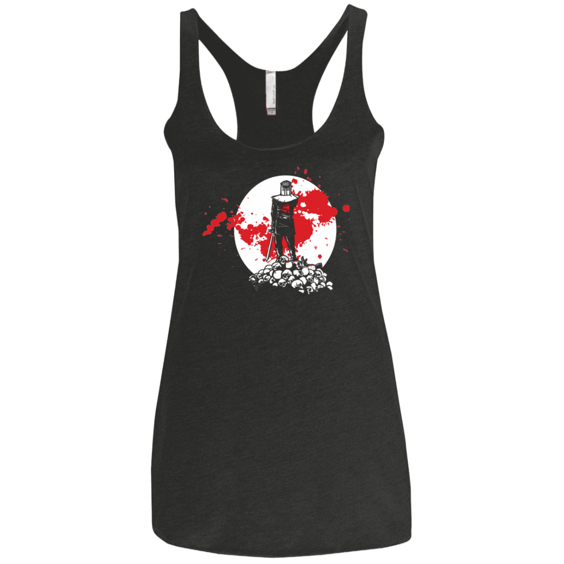 T-Shirts Vintage Black / X-Small Black Knight Rises Women's Triblend Racerback Tank