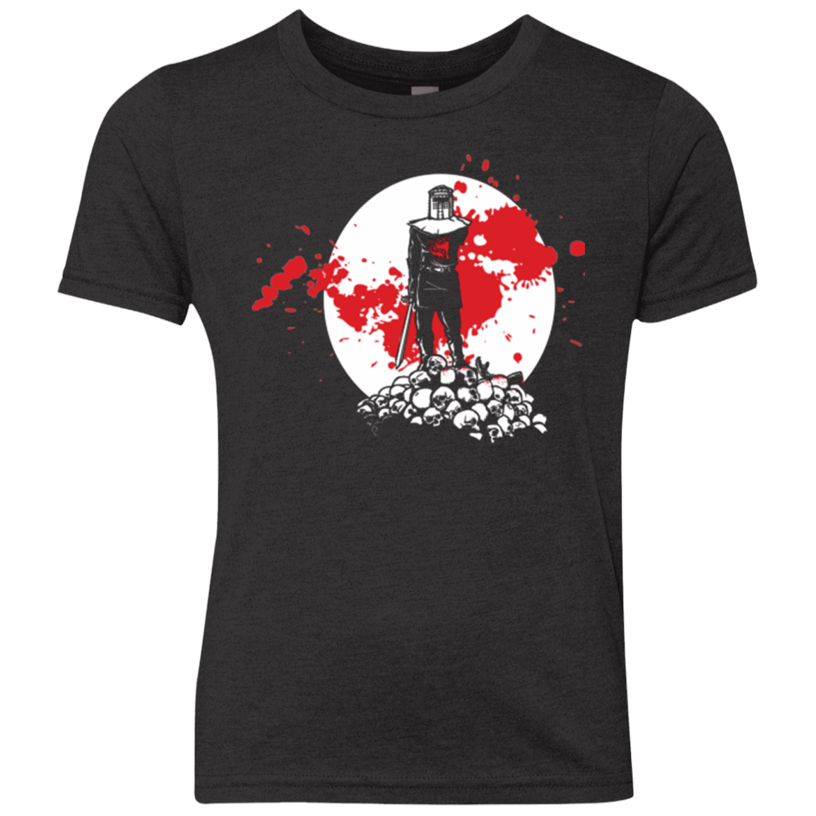 T-Shirts Vintage Black / YXS Black Knight Rises Youth Triblend T-Shirt