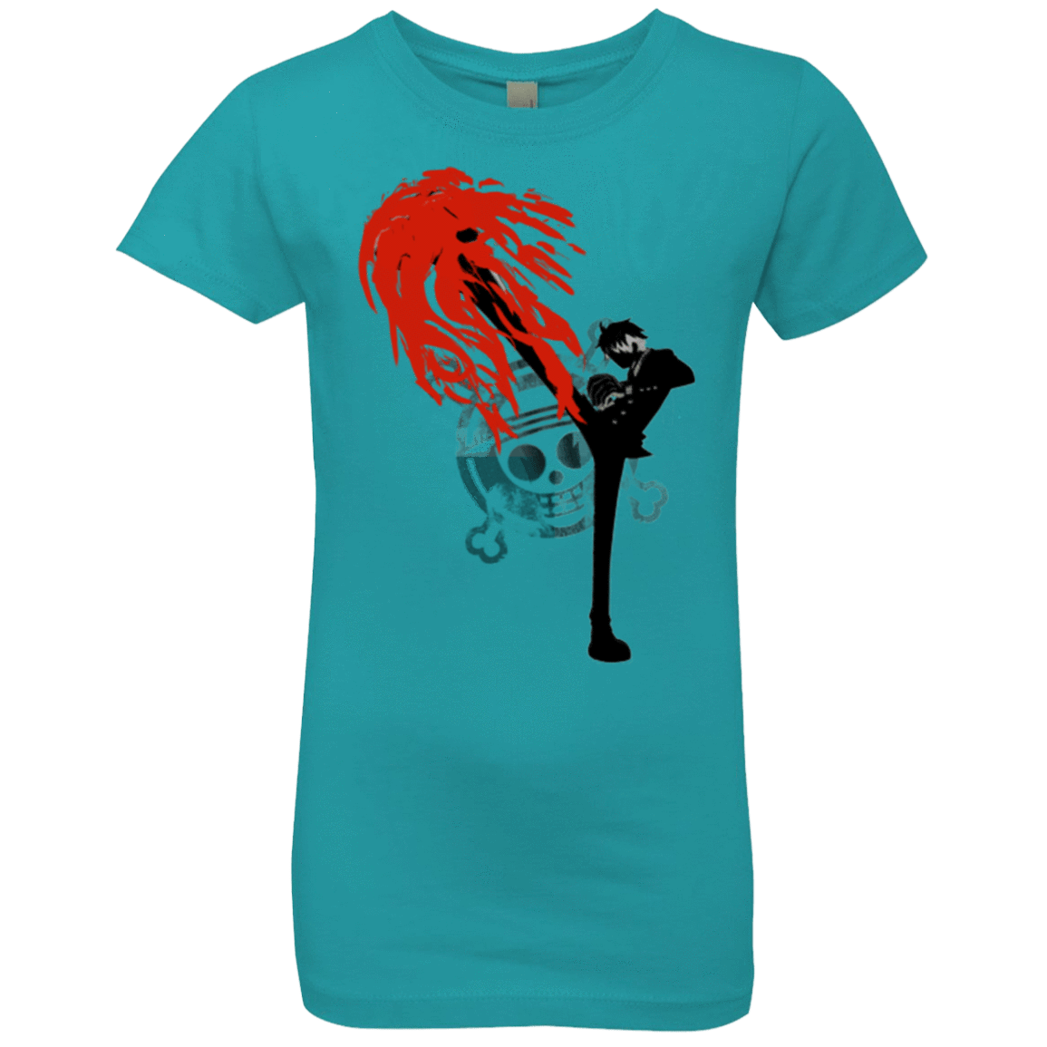 T-Shirts Tahiti Blue / YXS Black leg 2 Girls Premium T-Shirt