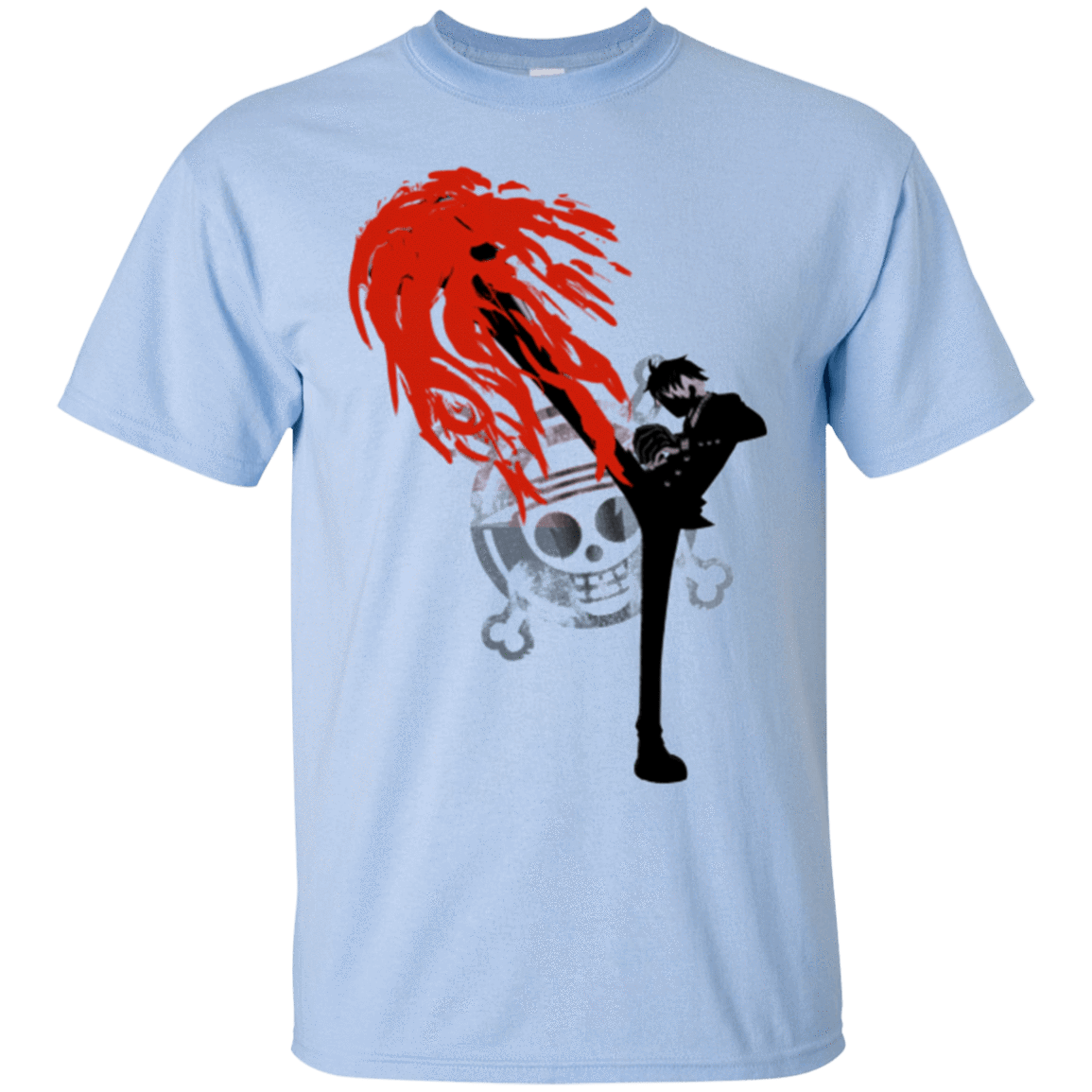 T-Shirts Light Blue / Small Black leg 2 T-Shirt