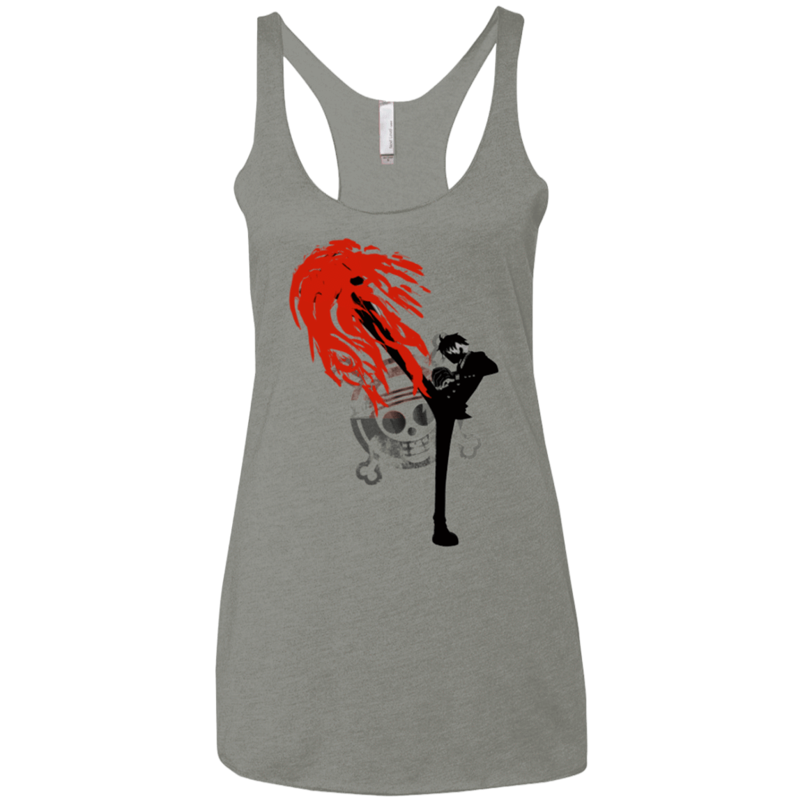 T-Shirts Venetian Grey / X-Small Black leg 2 Women's Triblend Racerback Tank