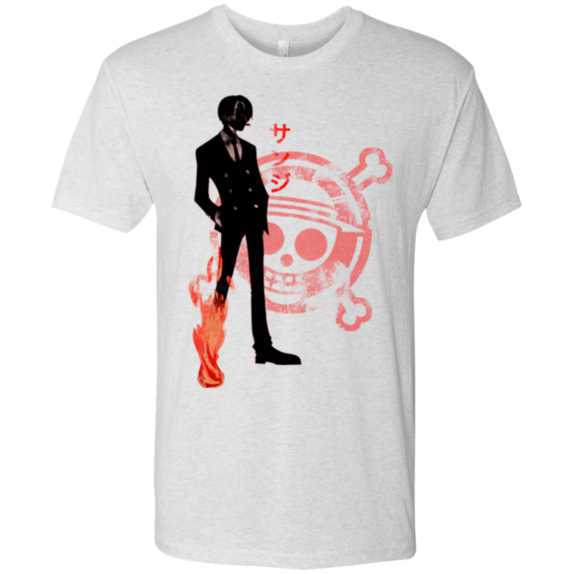 T-Shirts Heather White / Small Black leg Men's Triblend T-Shirt