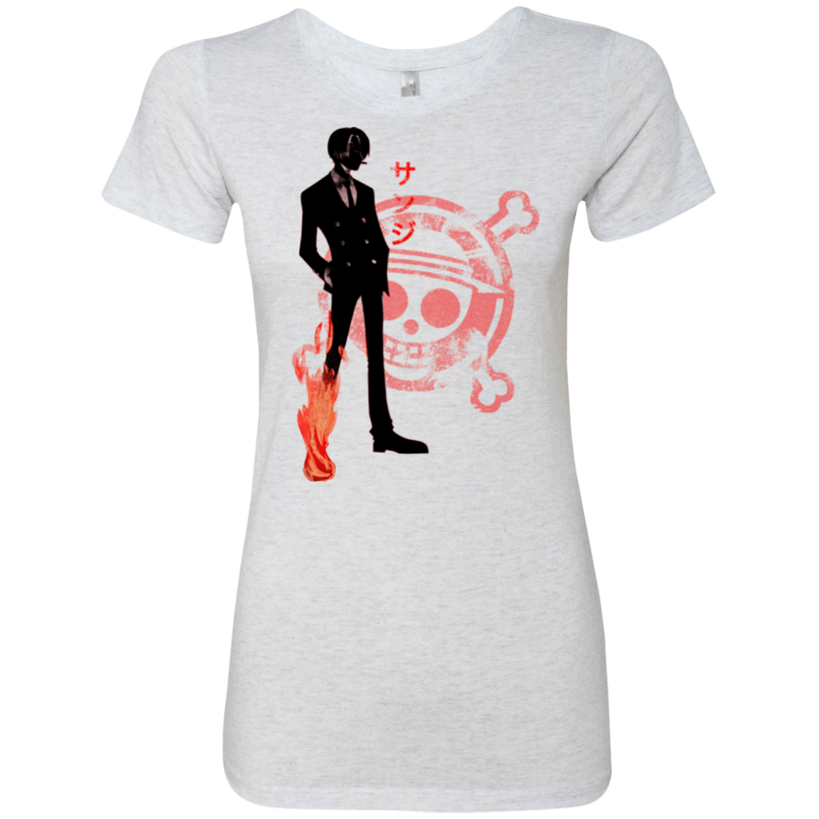 T-Shirts Heather White / Small Black leg Women's Triblend T-Shirt