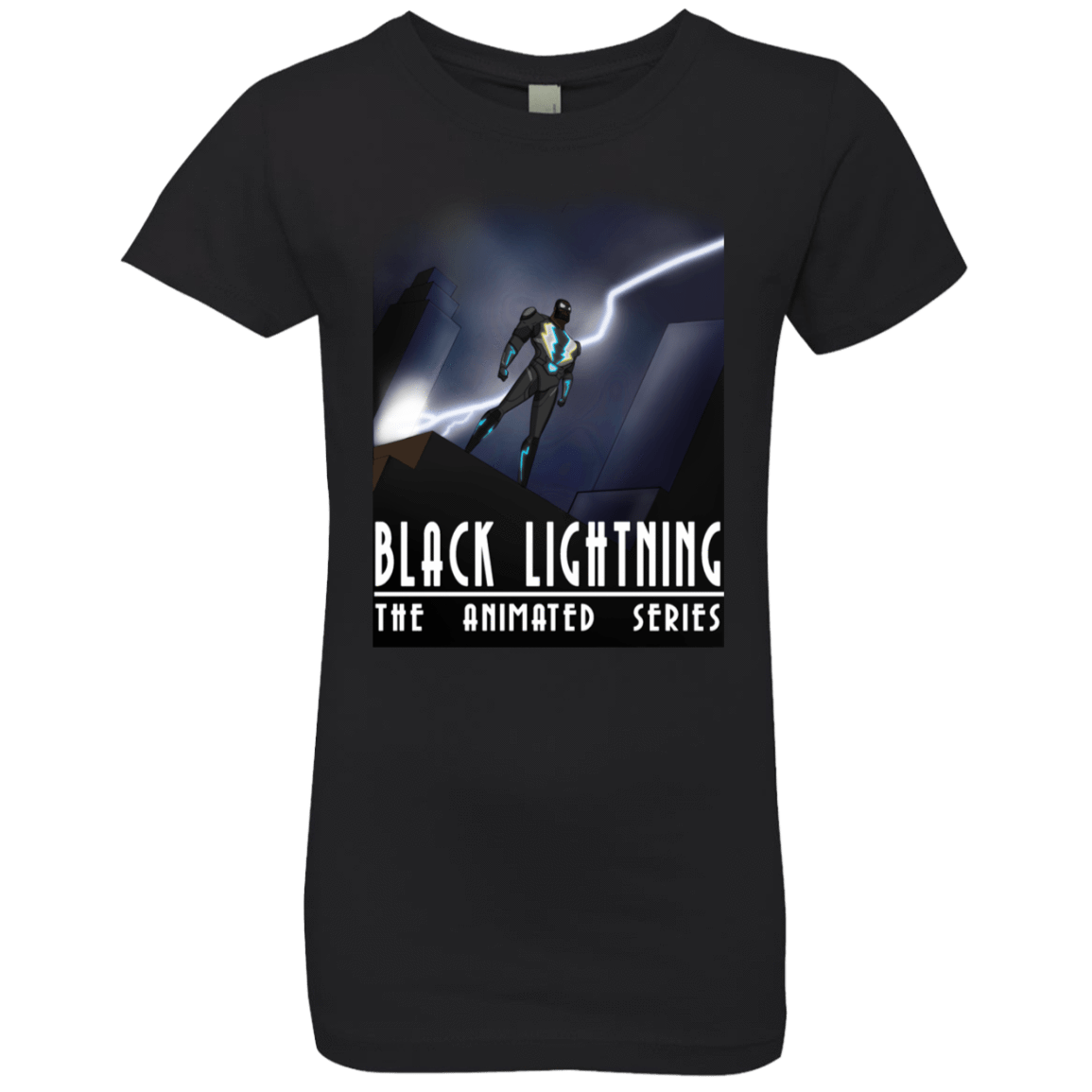T-Shirts Black / YXS Black Lightning Series Girls Premium T-Shirt
