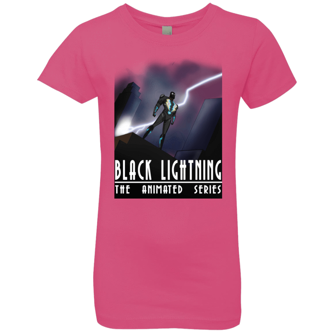 T-Shirts Hot Pink / YXS Black Lightning Series Girls Premium T-Shirt