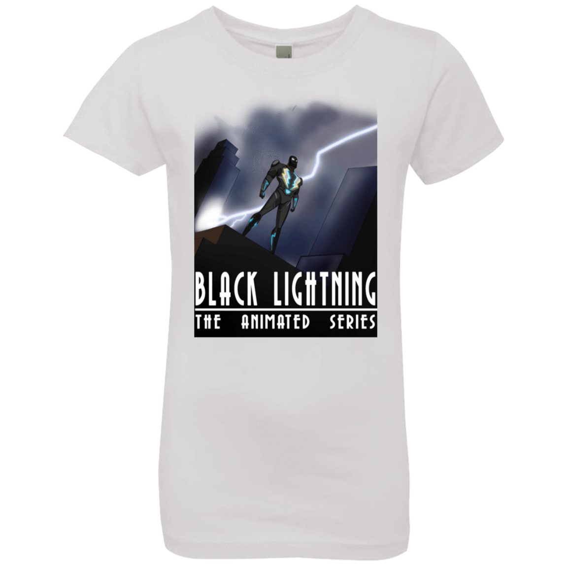 T-Shirts White / YXS Black Lightning Series Girls Premium T-Shirt