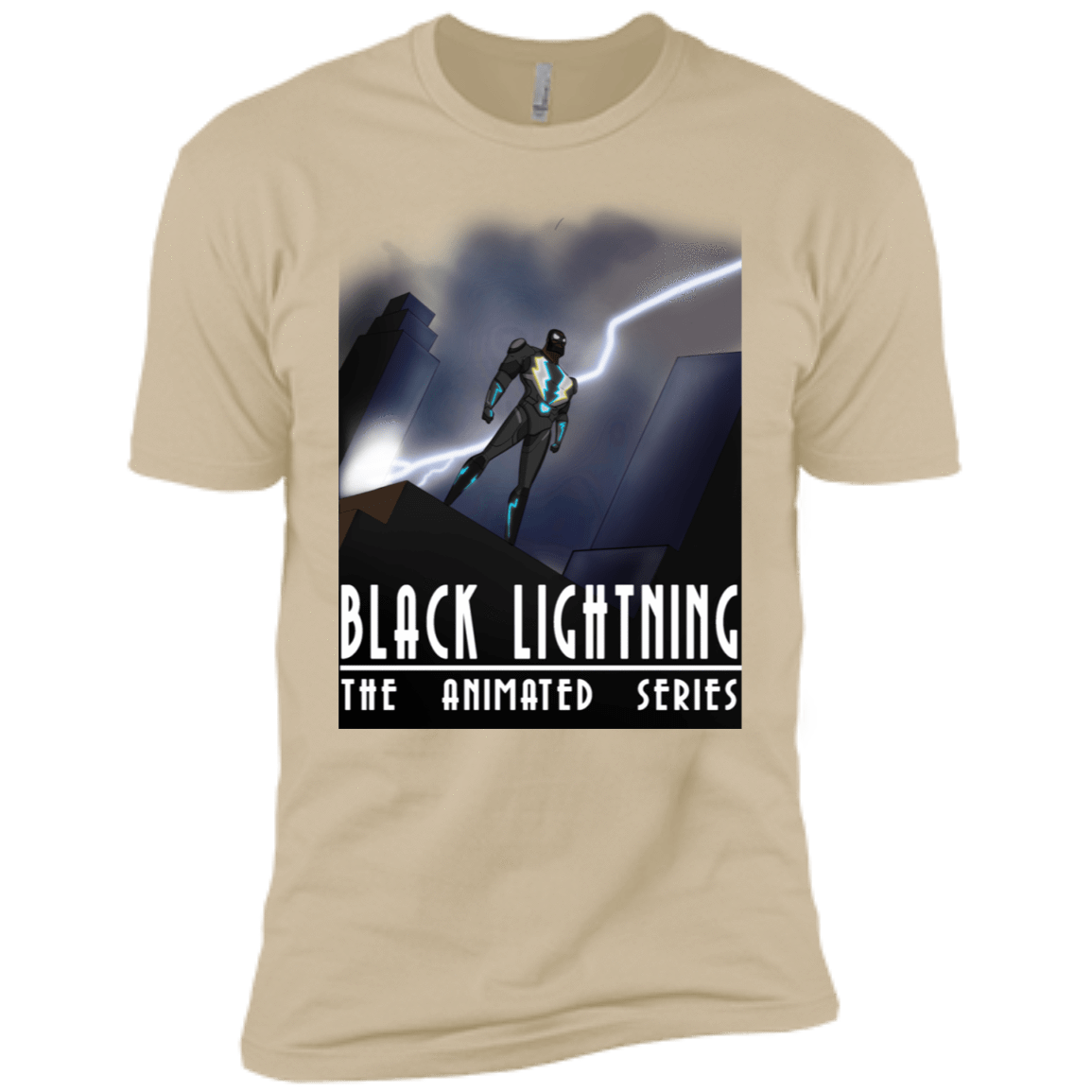 T-Shirts Sand / X-Small Black Lightning Series Men's Premium T-Shirt