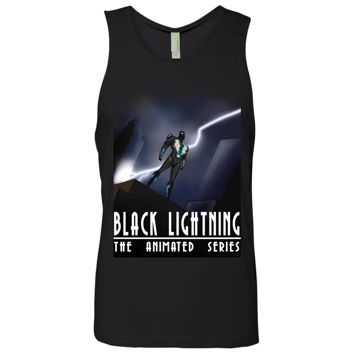 T-Shirts Black / S Black Lightning Series Men's Premium Tank Top