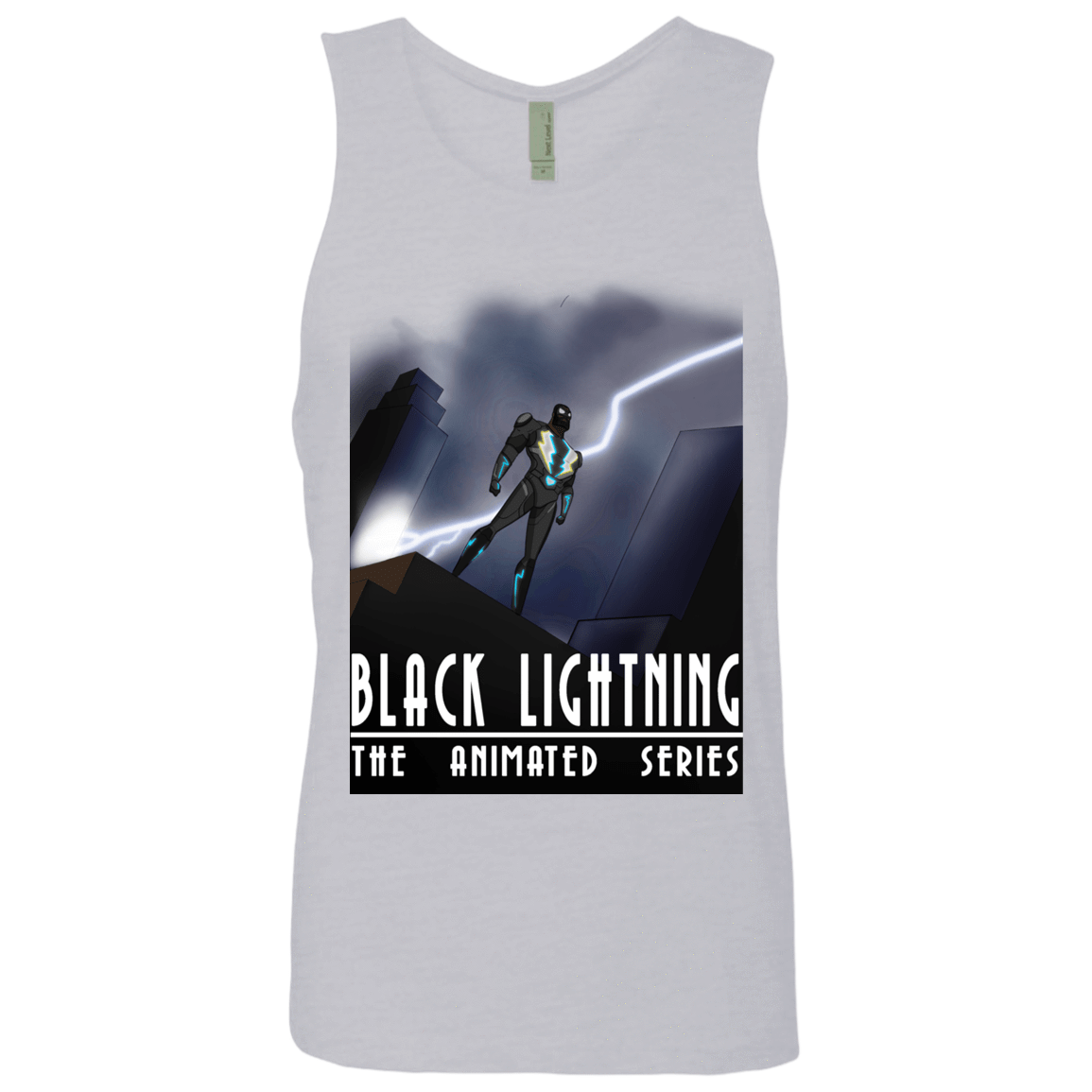 T-Shirts Heather Grey / S Black Lightning Series Men's Premium Tank Top