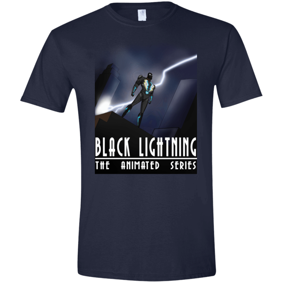 T-Shirts Navy / X-Small Black Lightning Series Men's Semi-Fitted Softstyle