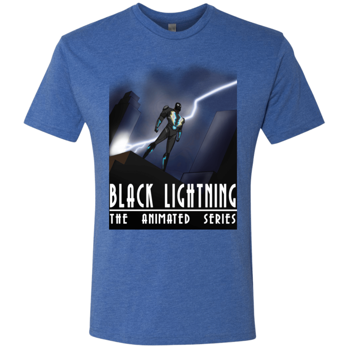 T-Shirts Vintage Royal / S Black Lightning Series Men's Triblend T-Shirt