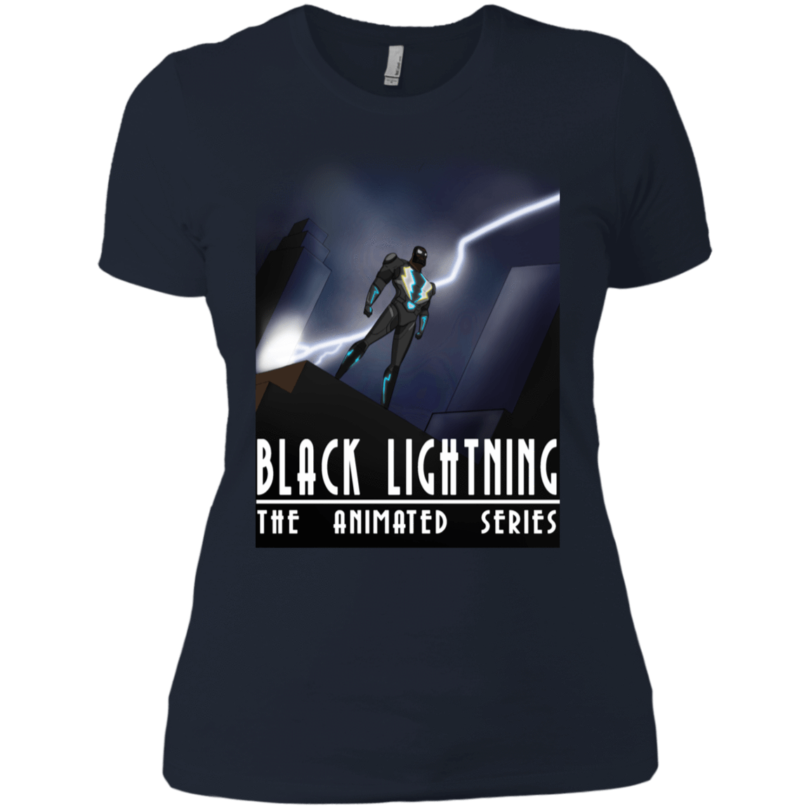 T-Shirts Midnight Navy / X-Small Black Lightning Series Women's Premium T-Shirt