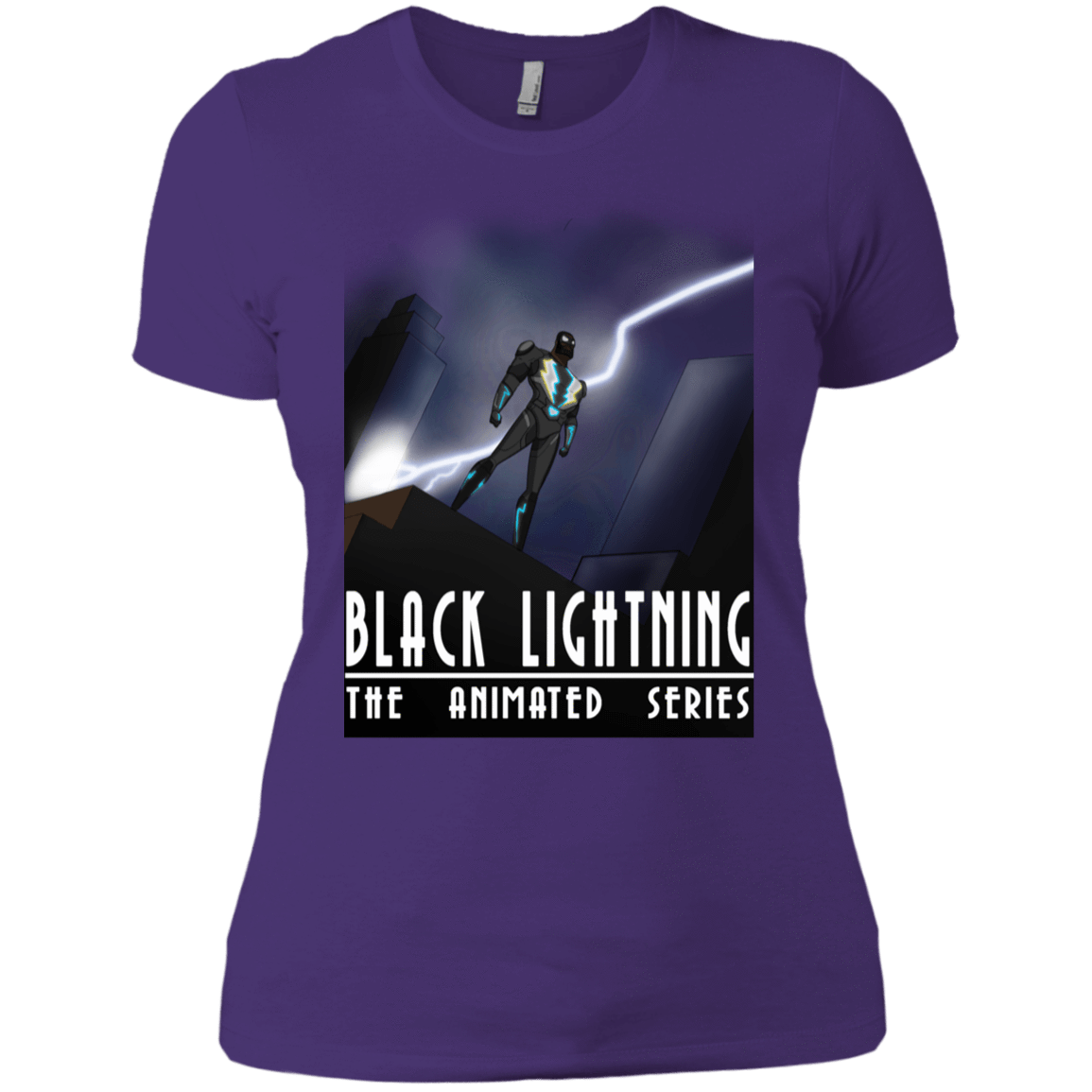 T-Shirts Purple Rush/ / X-Small Black Lightning Series Women's Premium T-Shirt
