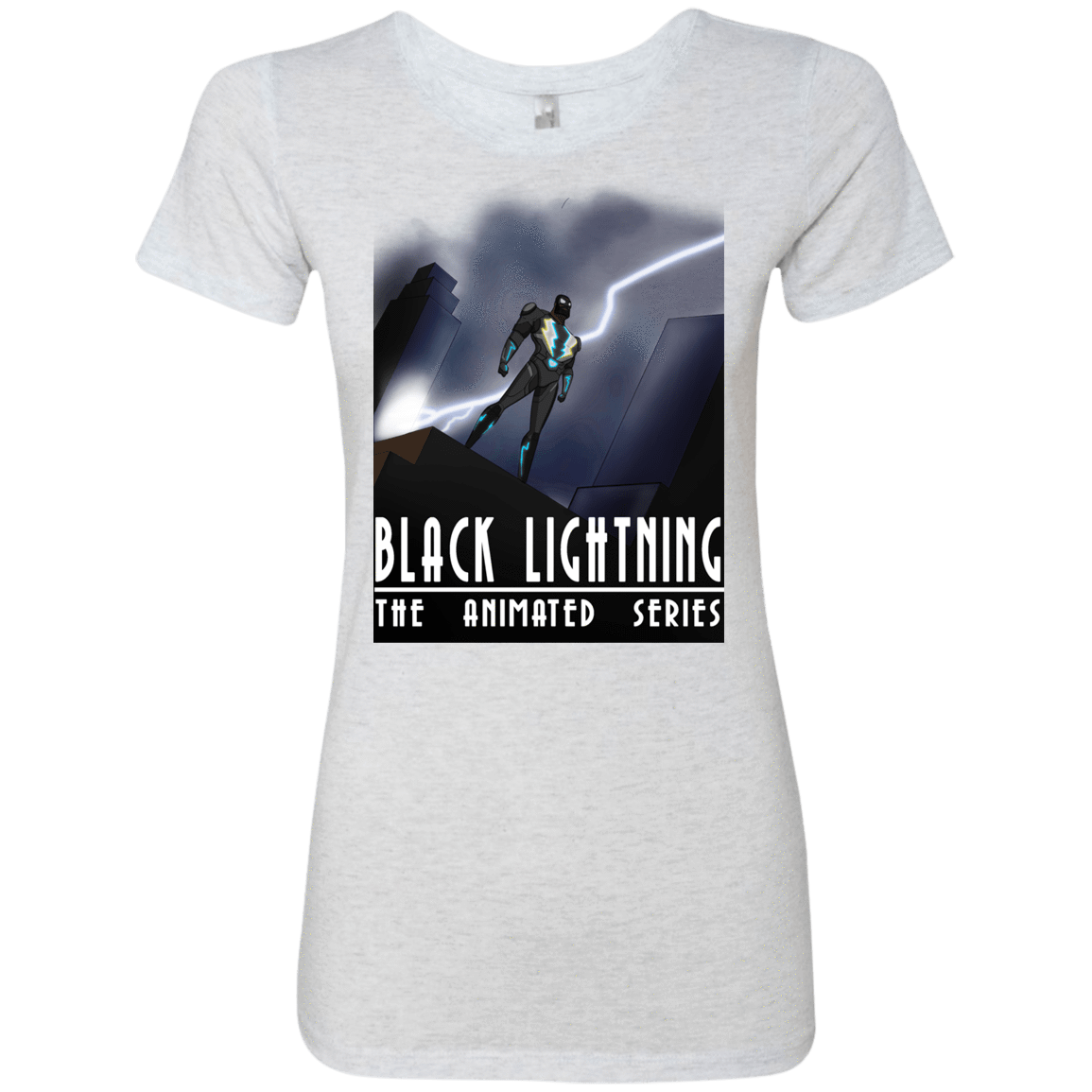 T-Shirts Heather White / S Black Lightning Series Women's Triblend T-Shirt