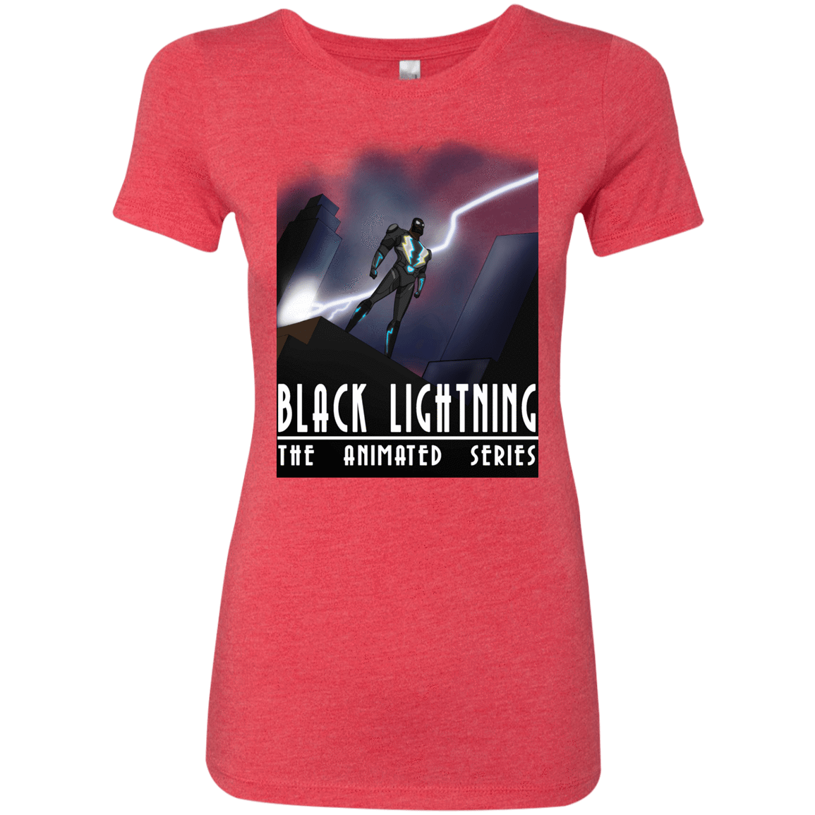 T-Shirts Vintage Red / S Black Lightning Series Women's Triblend T-Shirt