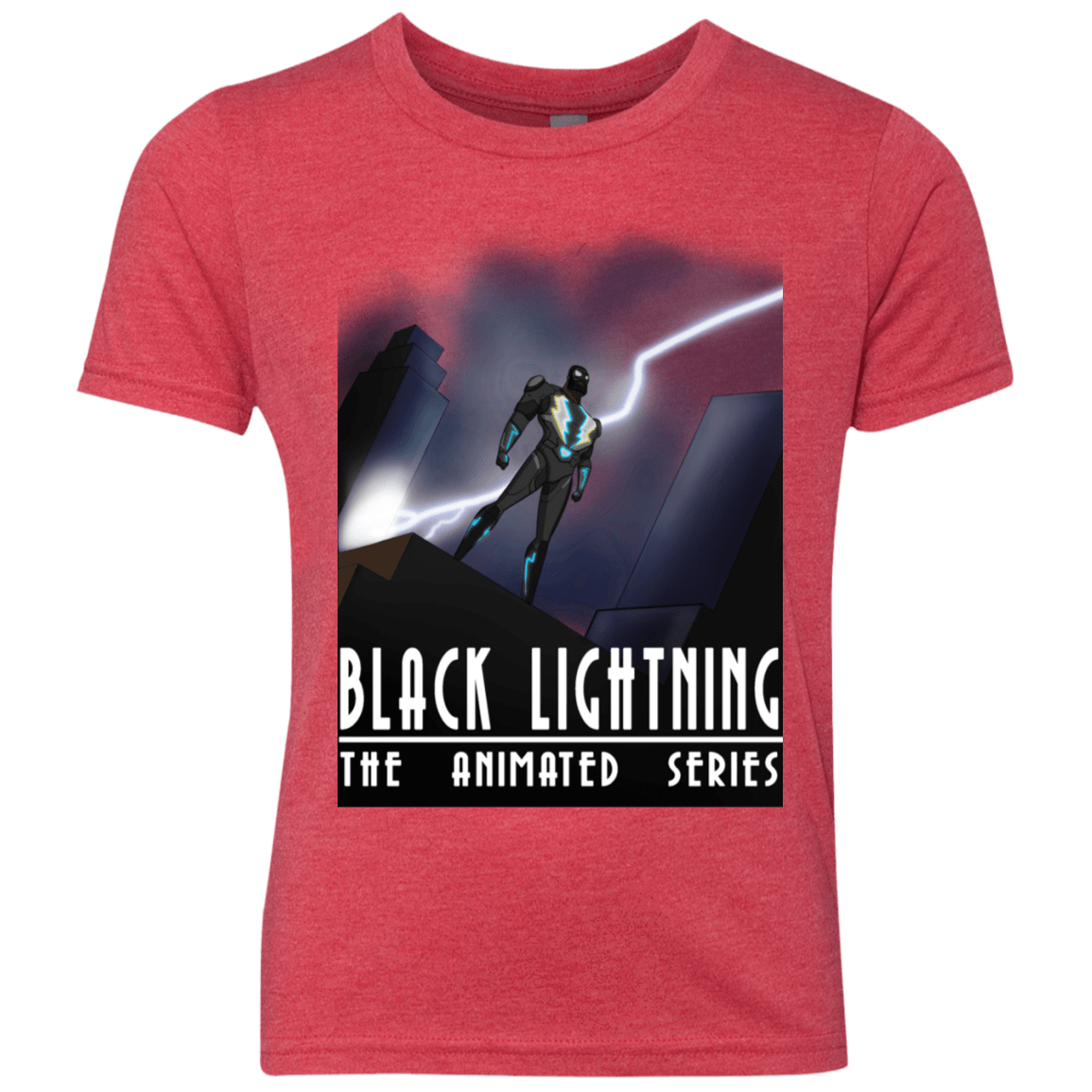 T-Shirts Vintage Red / YXS Black Lightning Series Youth Triblend T-Shirt
