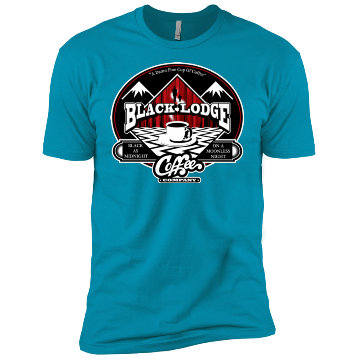 T-Shirts Turquoise / YXS Black Lodge Coffee Company Boys Premium T-Shirt
