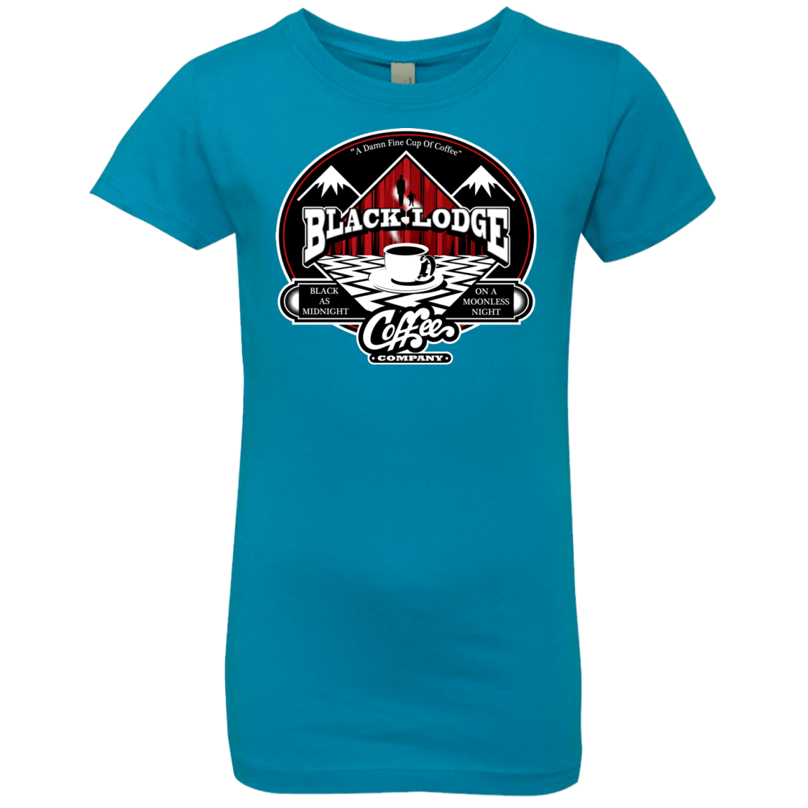 T-Shirts Turquoise / YXS Black Lodge Coffee Company Girls Premium T-Shirt