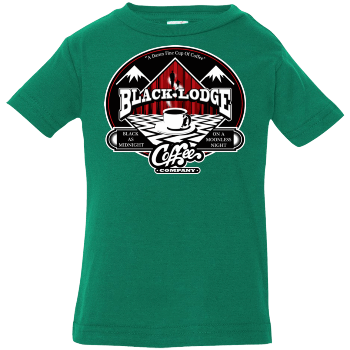 T-Shirts Kelly / 6 Months Black Lodge Coffee Company Infant Premium T-Shirt